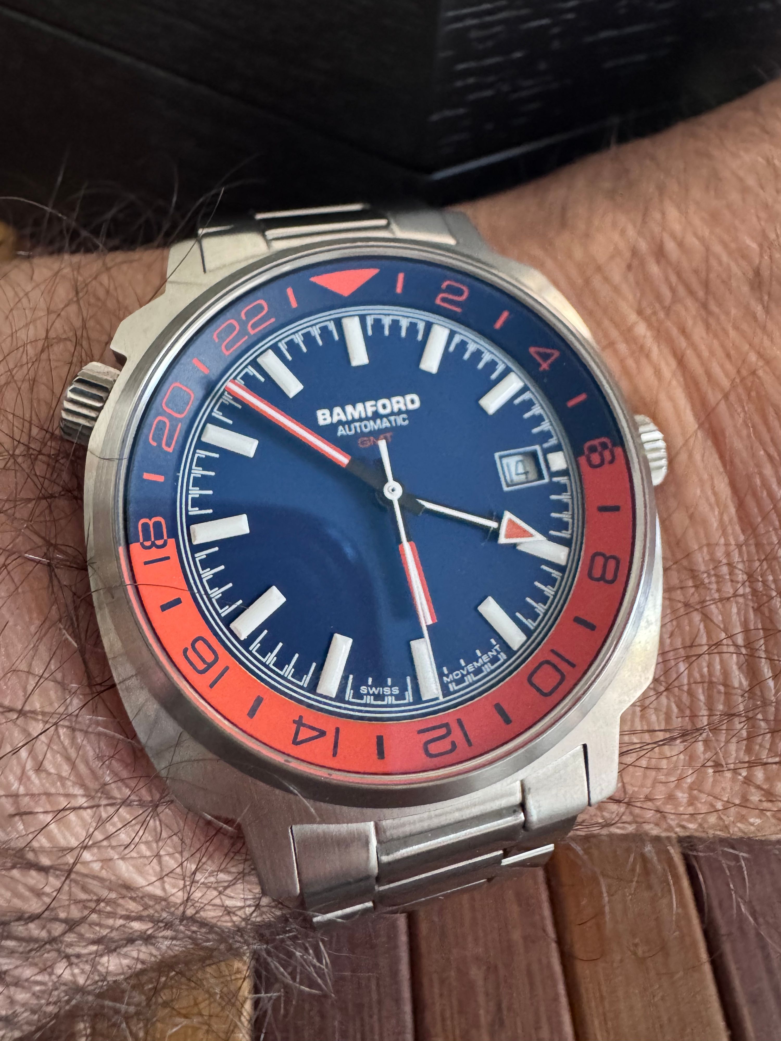 Altro gmt Navy/orange bamford london — foto