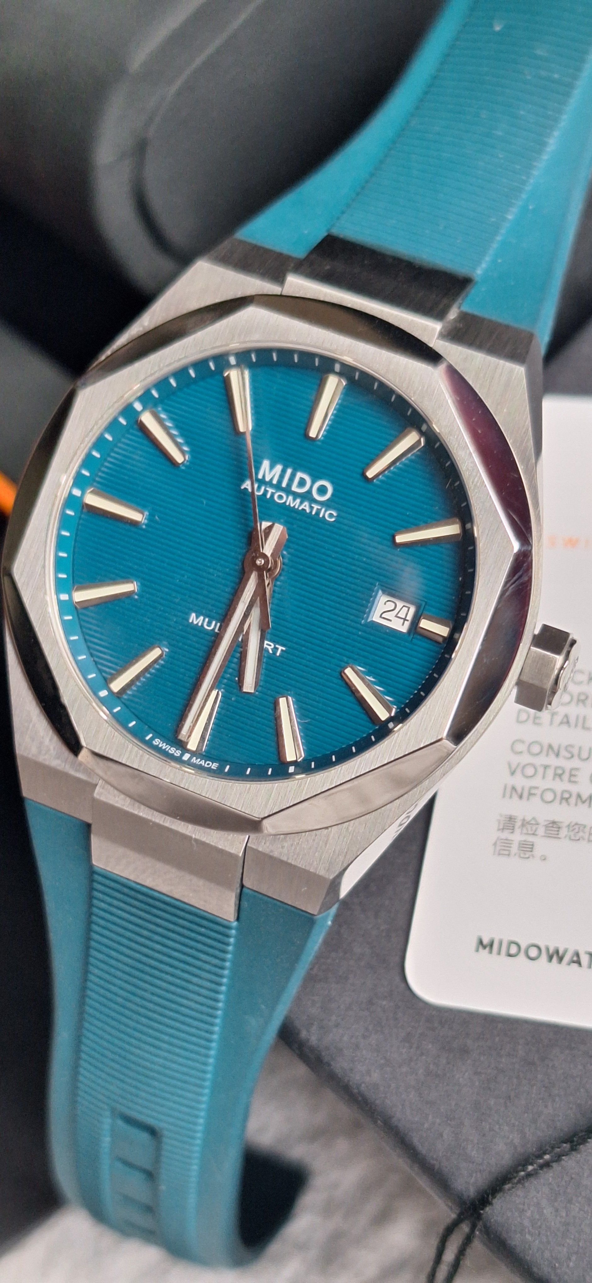 Mido Multifort 8 One crown