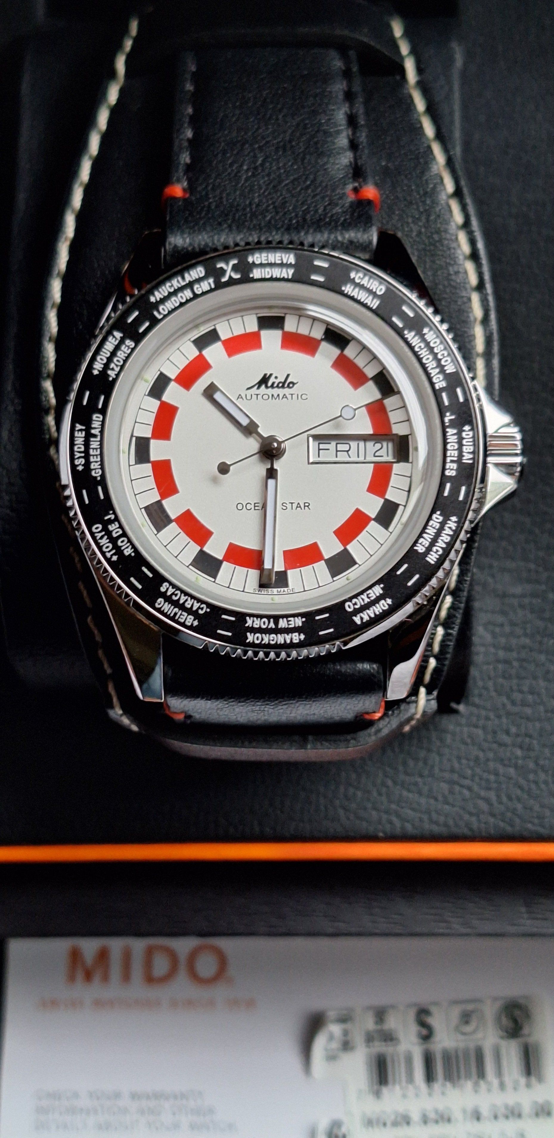 Mido ocean star worldtimer