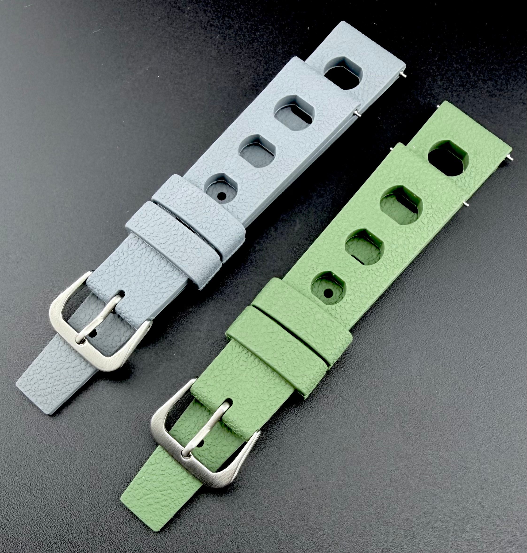 Coppia cinturini in gomma FKM stile tropic sport 20 mm