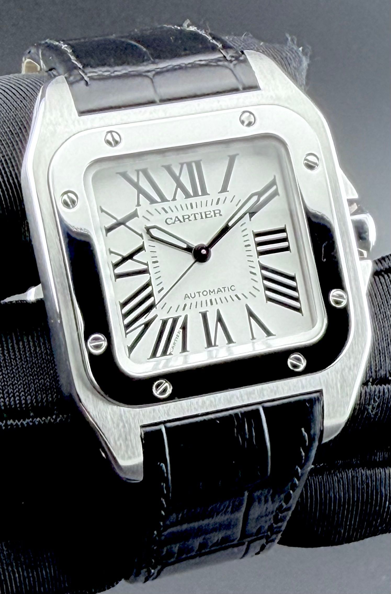 VENDUTO — Cartier Santos 100 Medio — foto