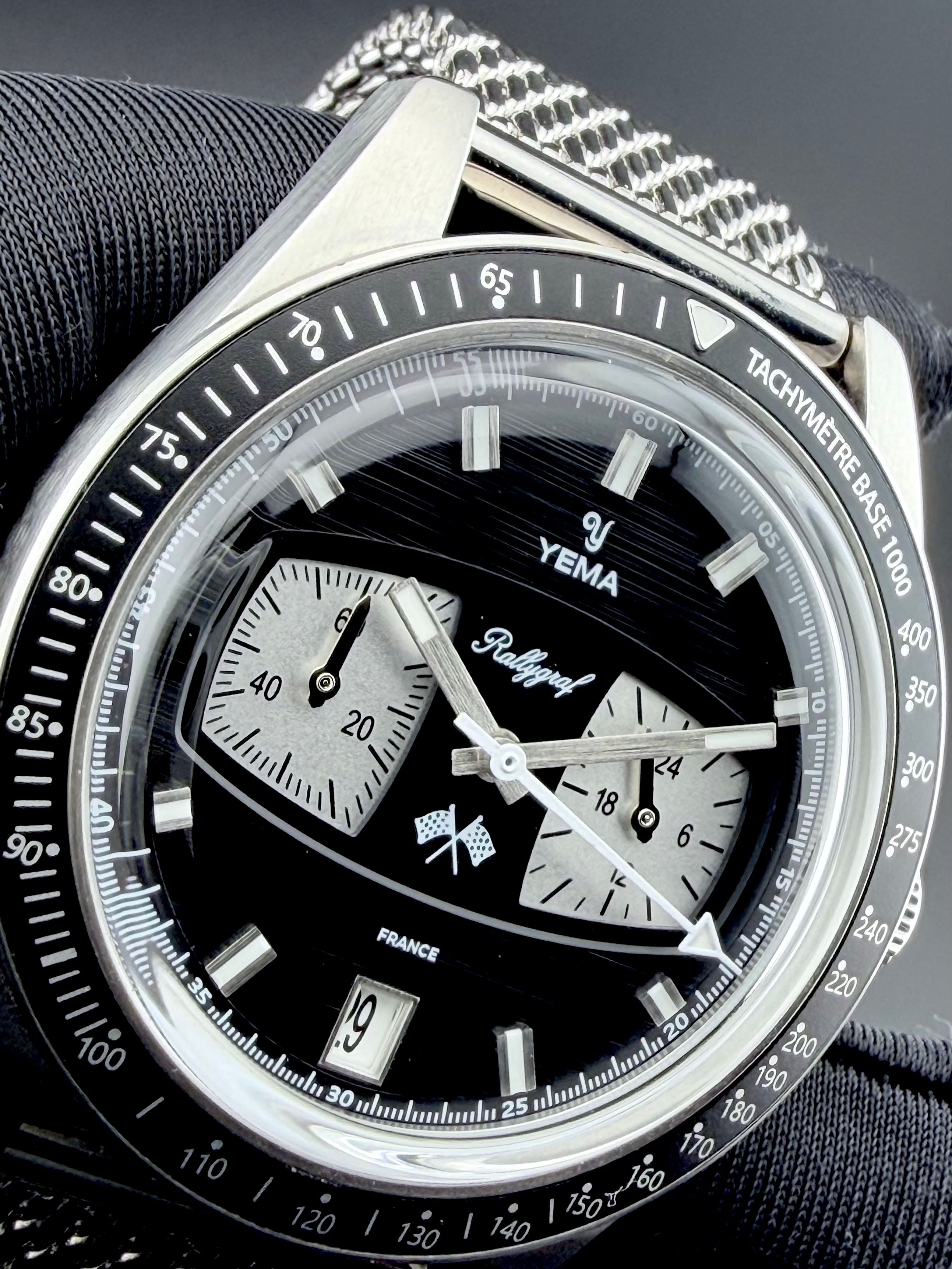 Yema Rallygraf Meca-Quartz II Reverse Panda