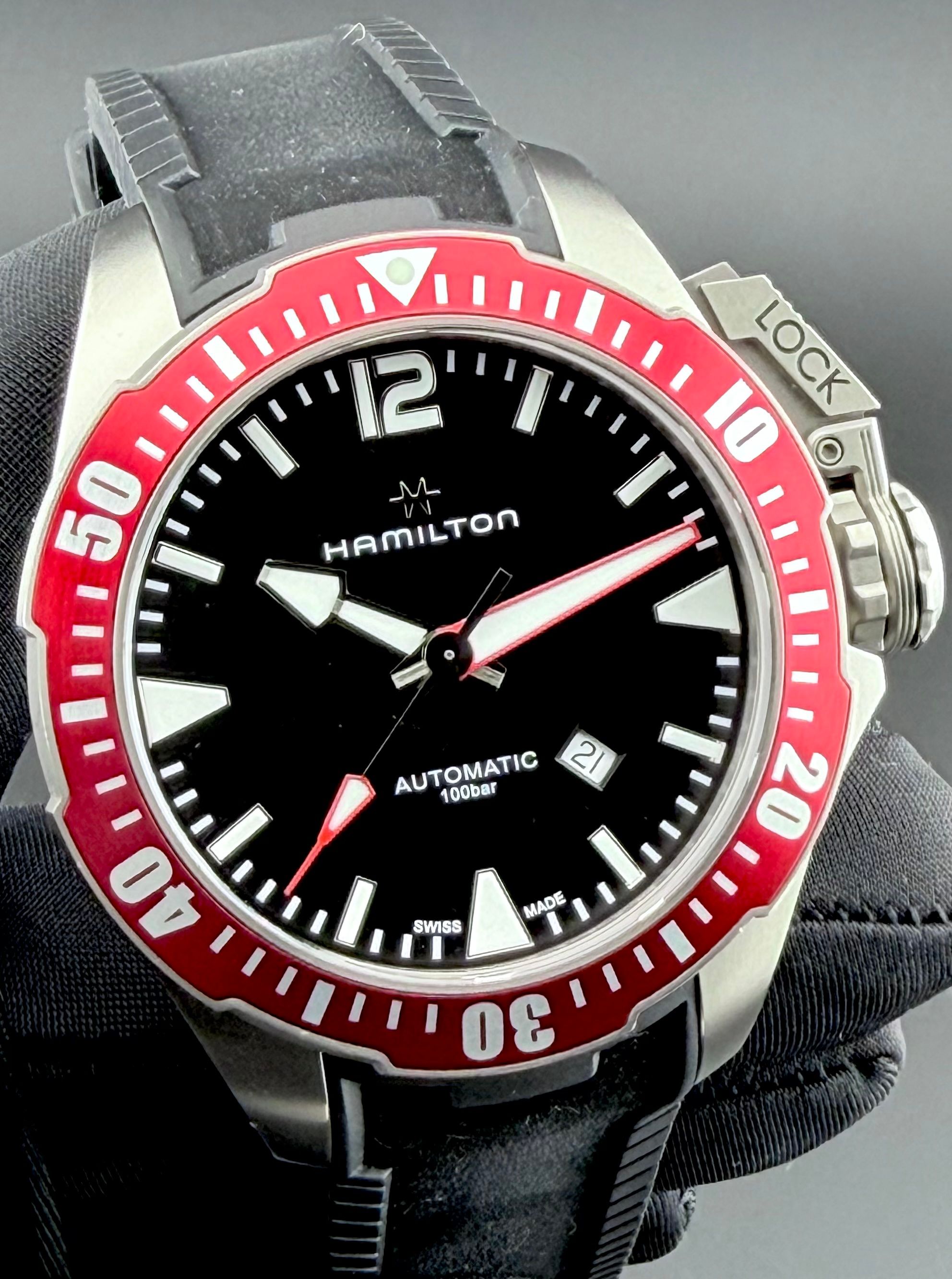 Hamilton Khaki Navy Frogman Titanium Auto