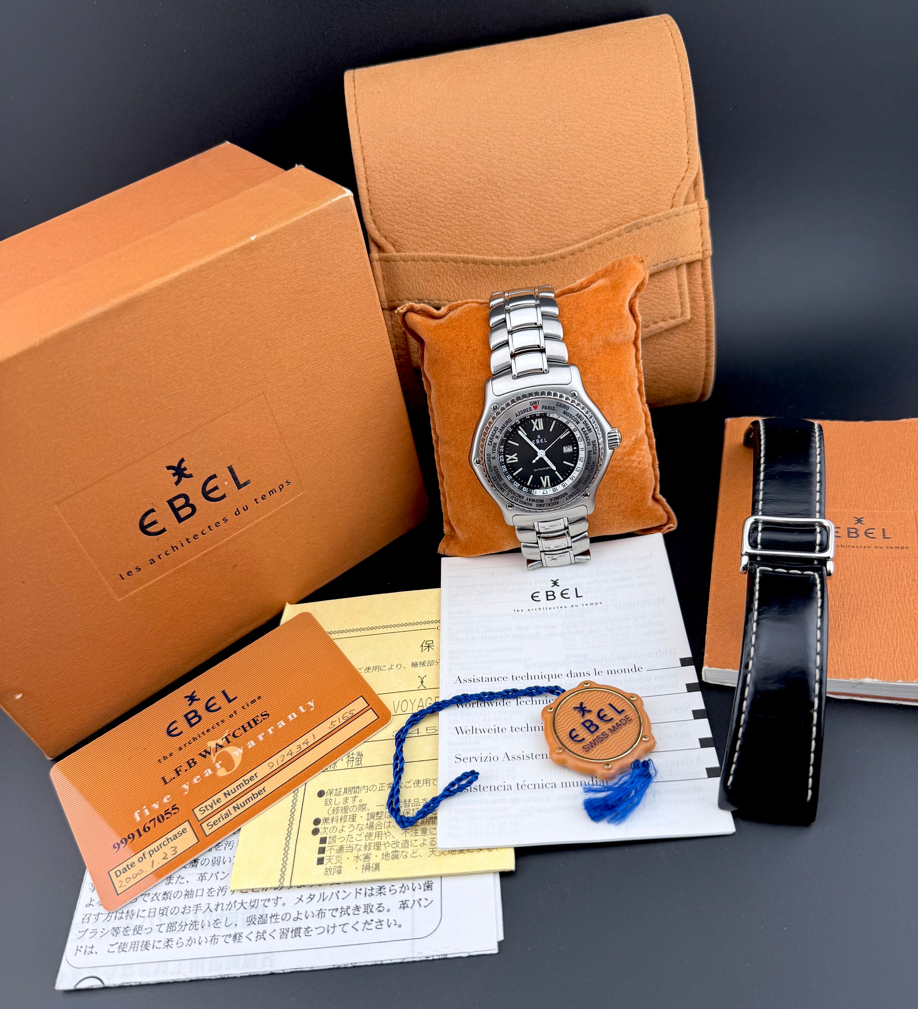 VENDUTO — Ebel Voyager Worldtimer XL Automatic — foto