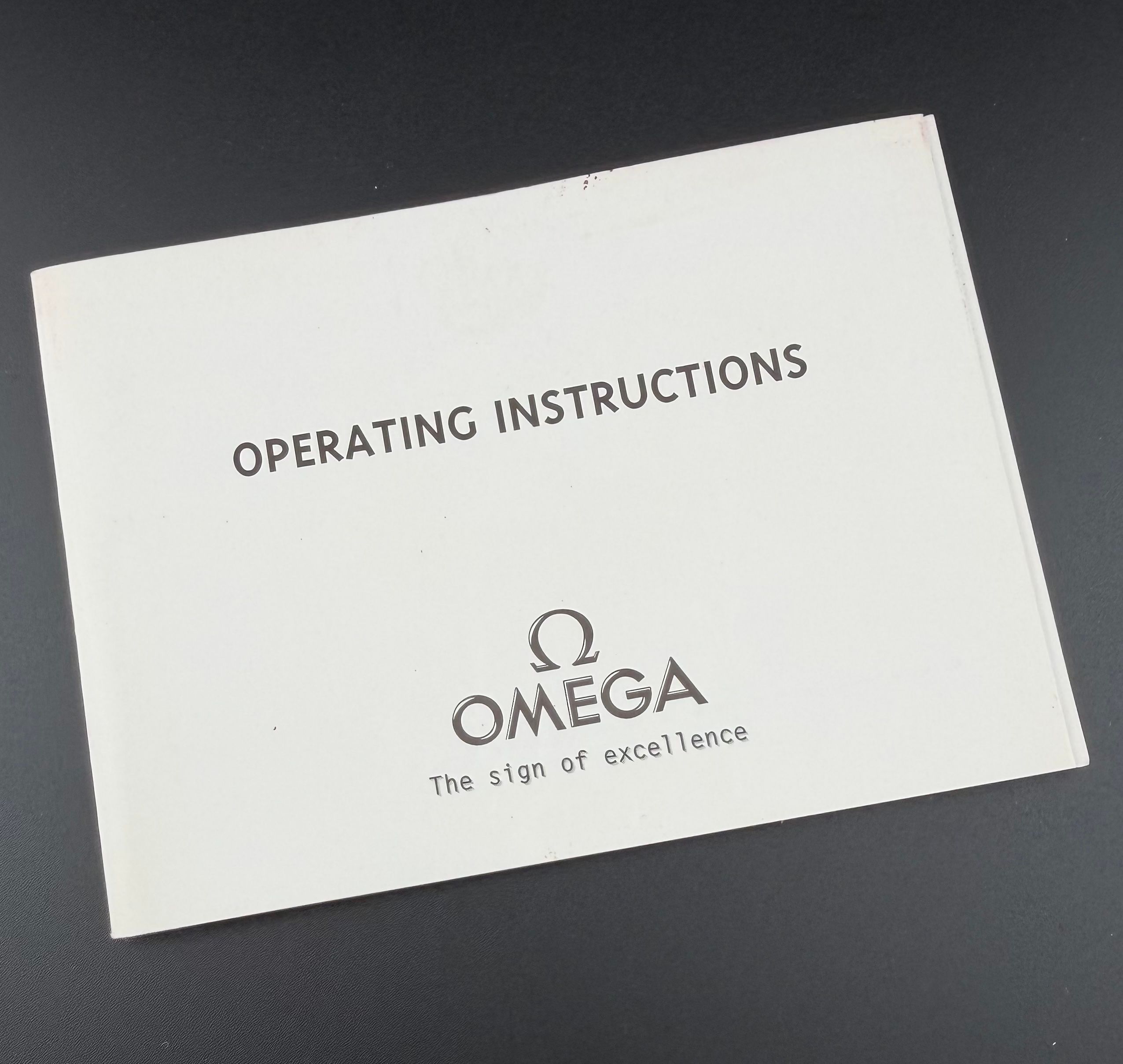Omega libretto manuale originale anno 1998