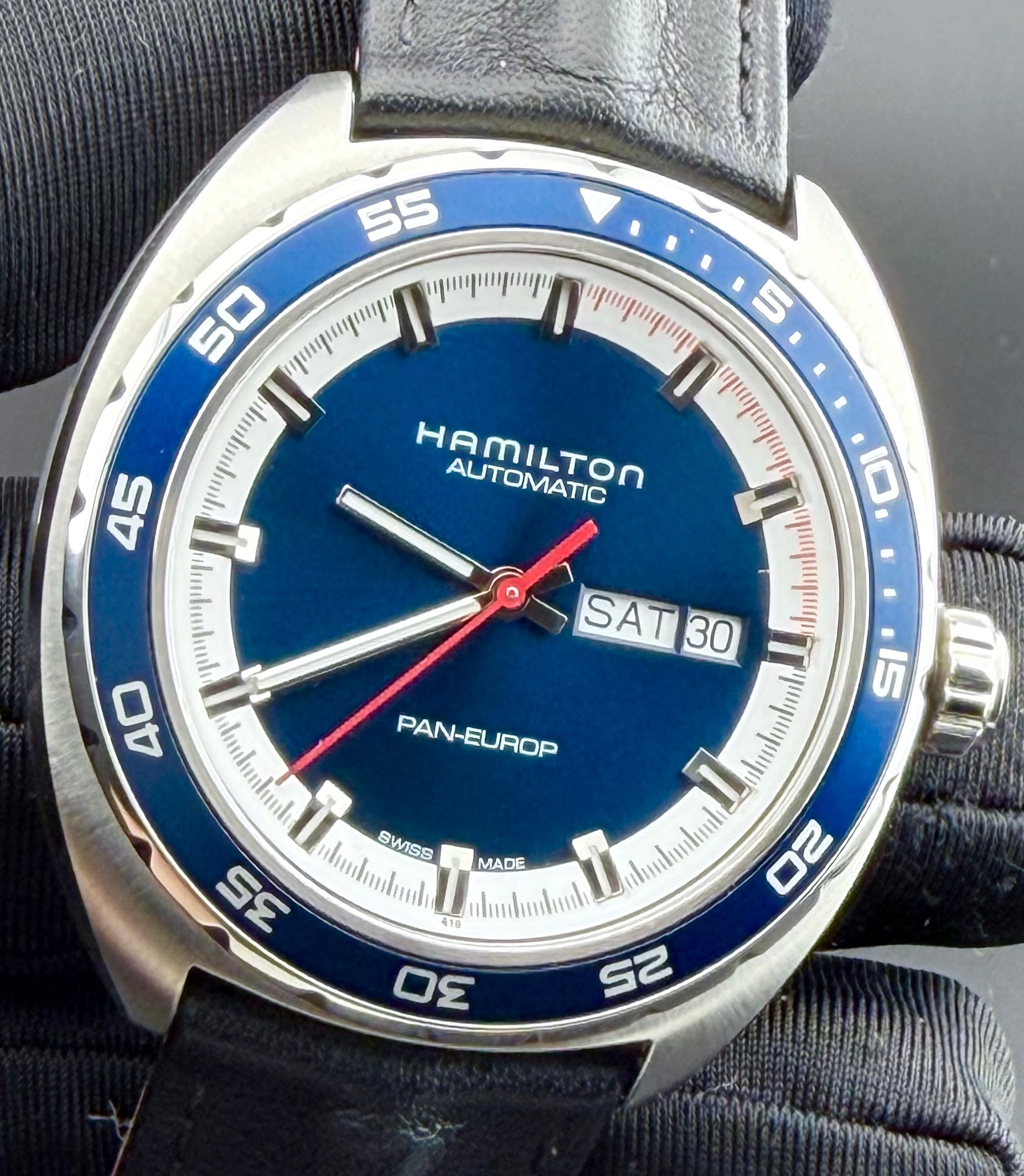 Hamilton Pan Europ Day Date Auto
