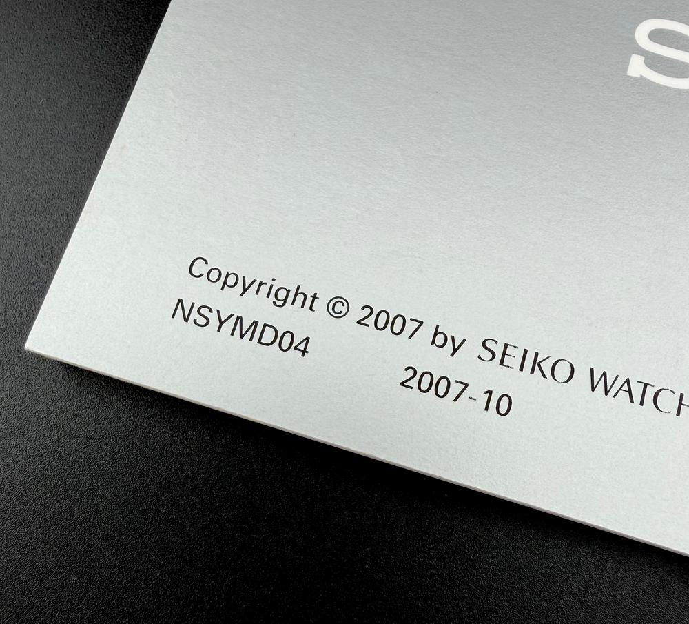 Seiko libretto manuale per calibri 7S26/7S35 & 7S36 — foto