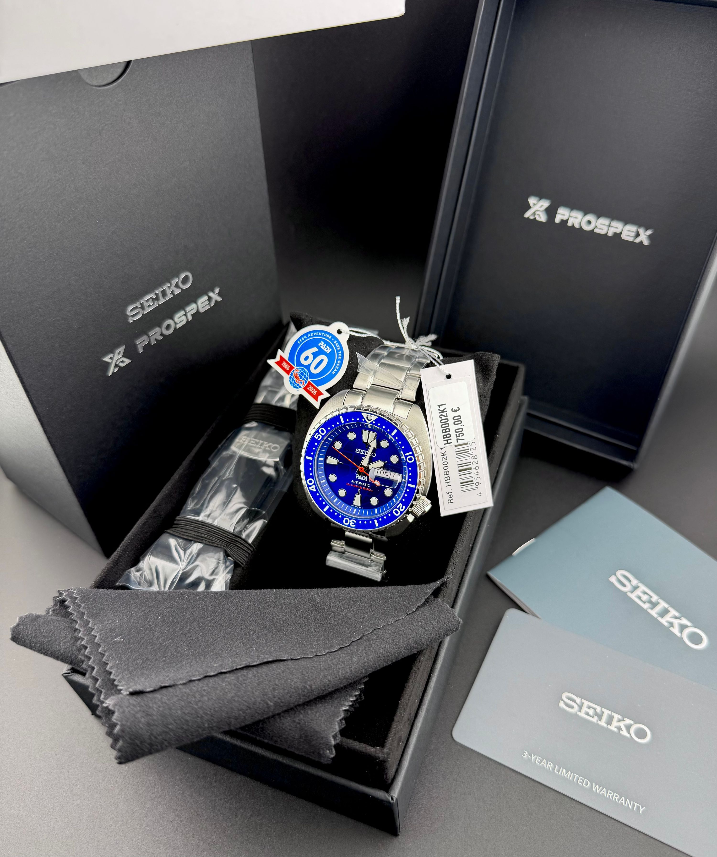 Seiko Turtle PADI 60th Anniversary Limited Edition — foto