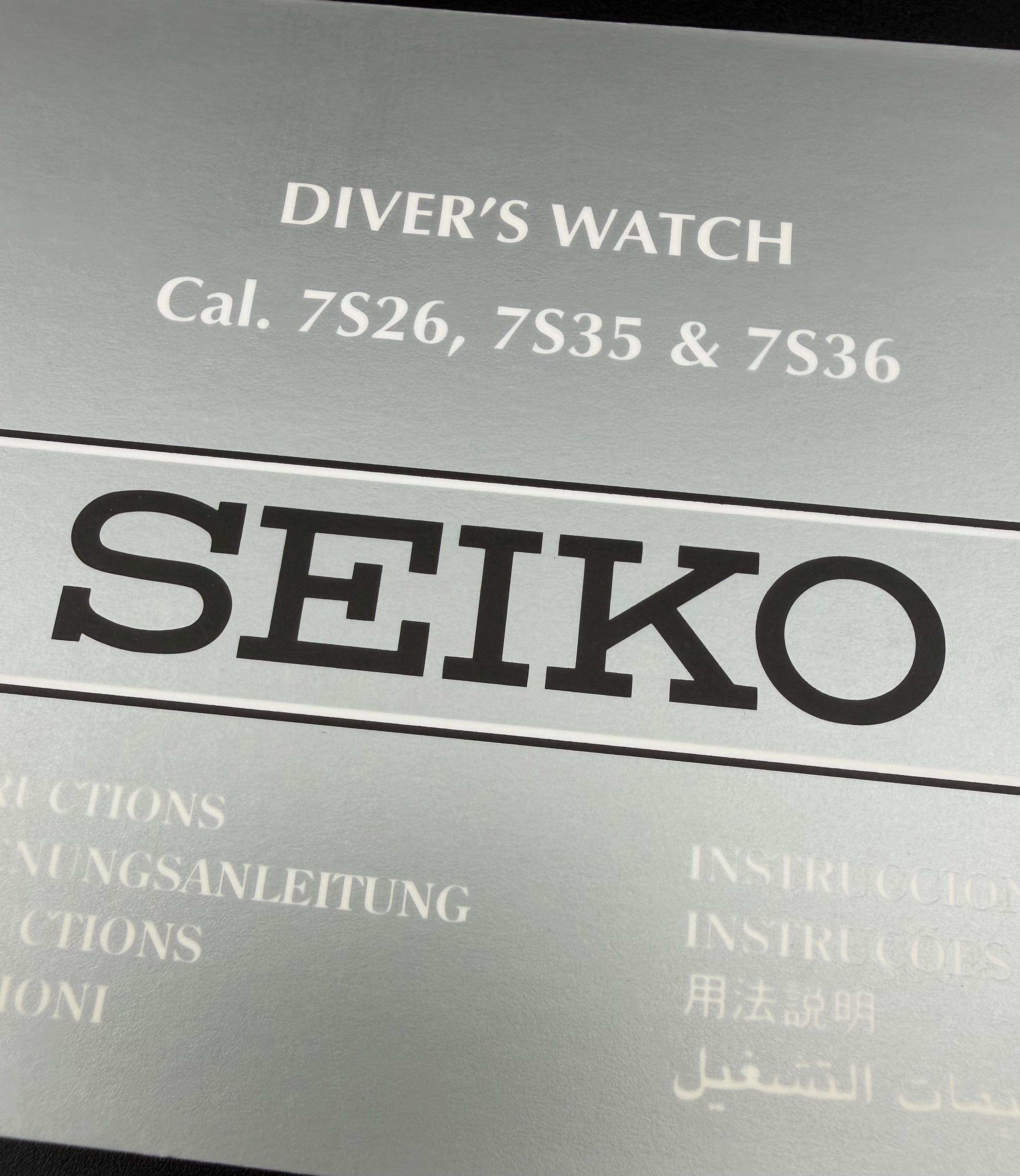 Seiko libretto manuale per calibri 7S26/7S35 & 7S36 — foto