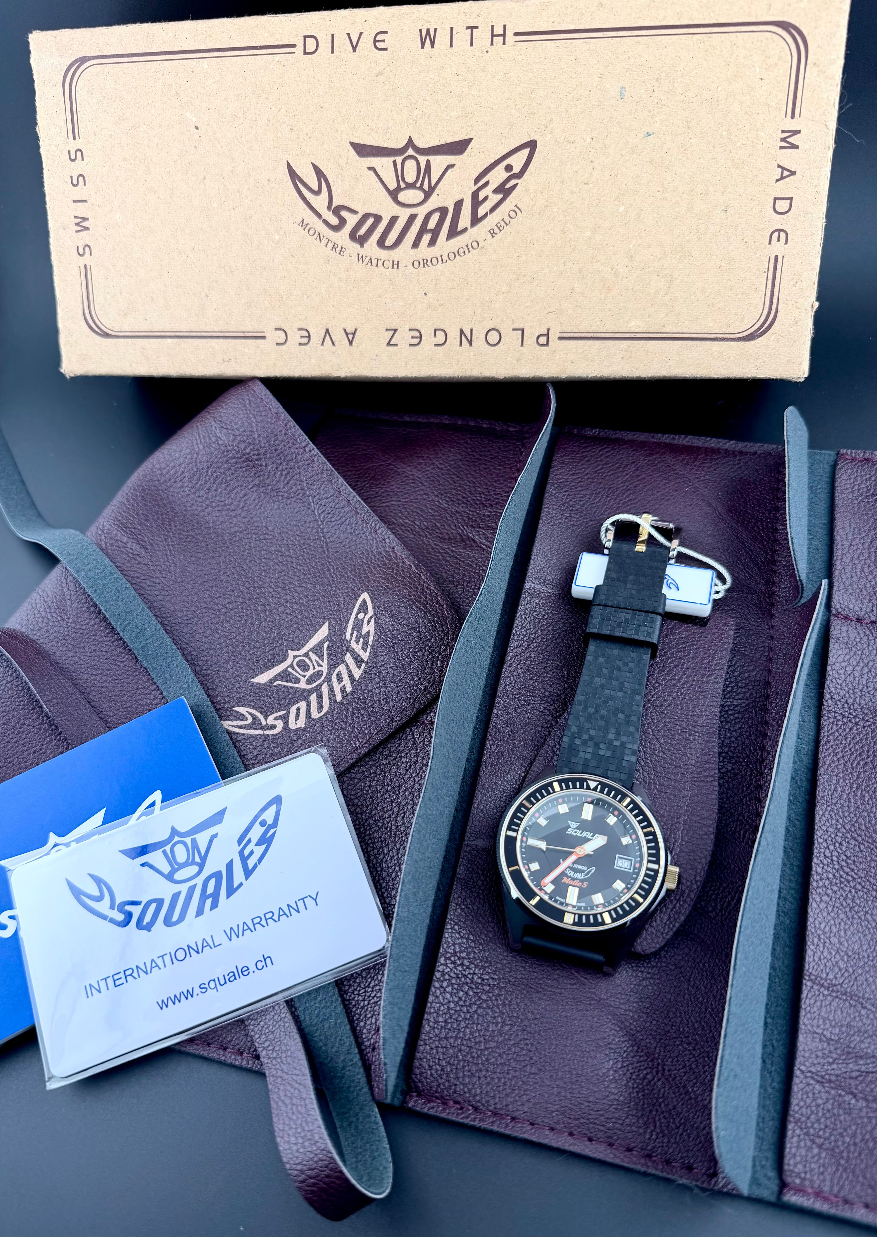 Squale Matic S Two-Tone Mosaic Rubber — foto
