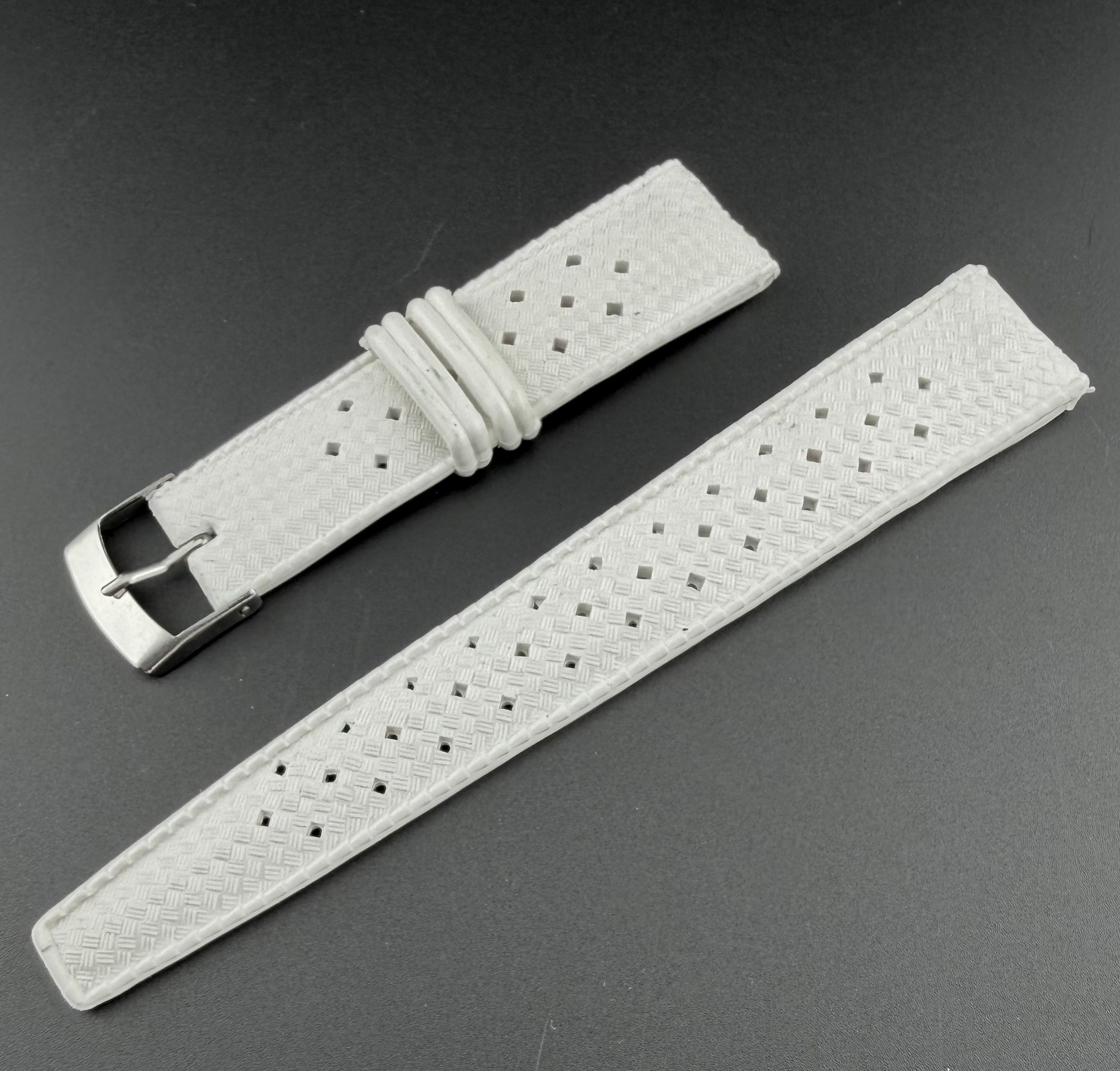 Cinturino tropic vintage bianco 18 mm