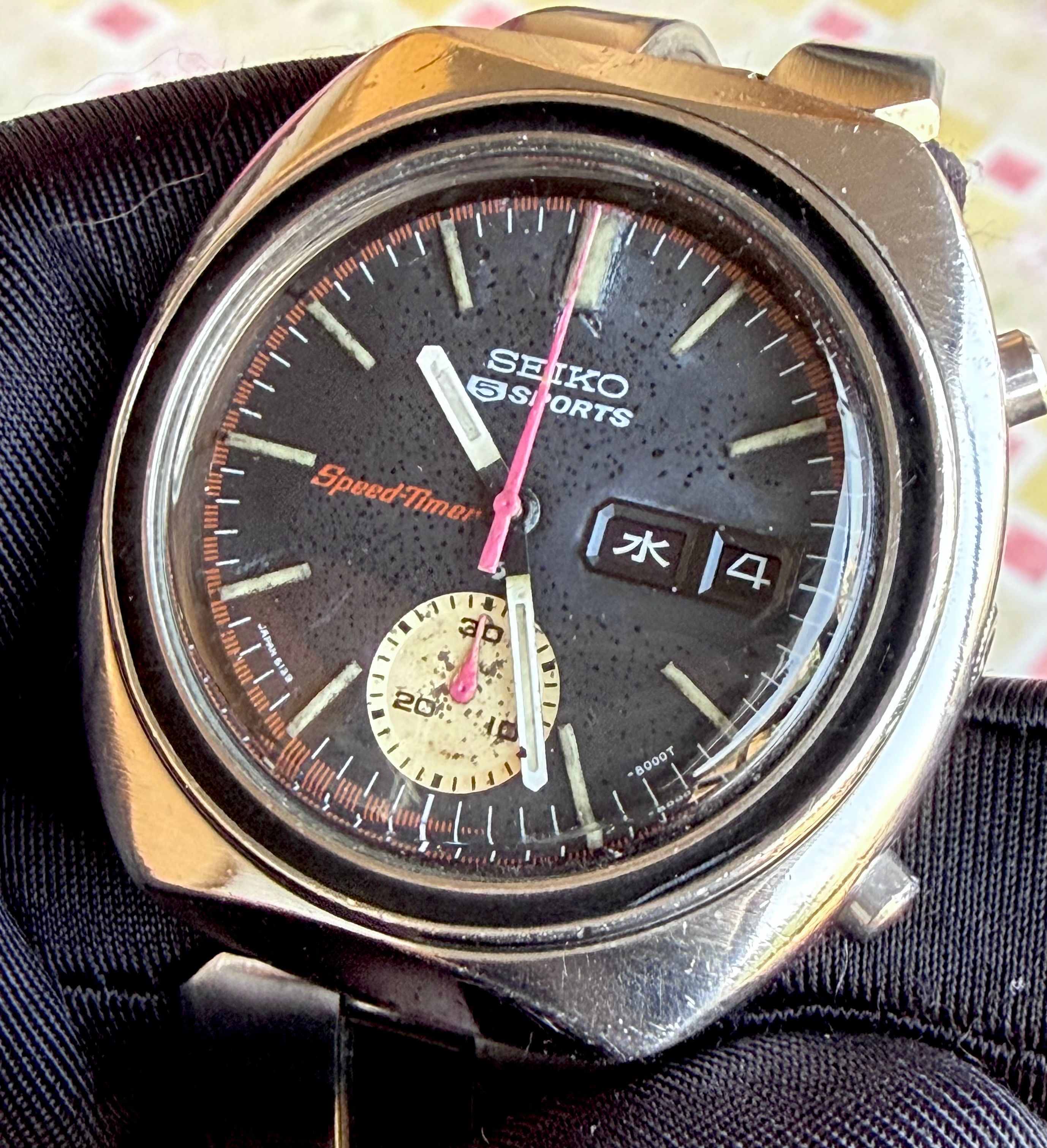 Seiko 5 Sports Speedtimer vintage — foto