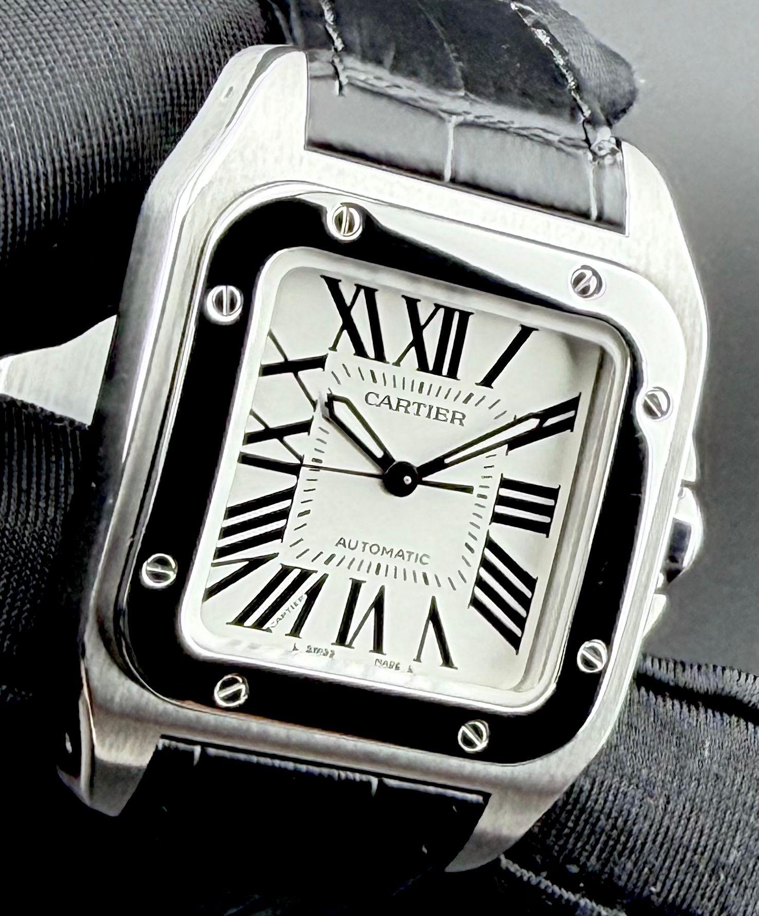 VENDUTO — Cartier Santos 100 Medio — foto