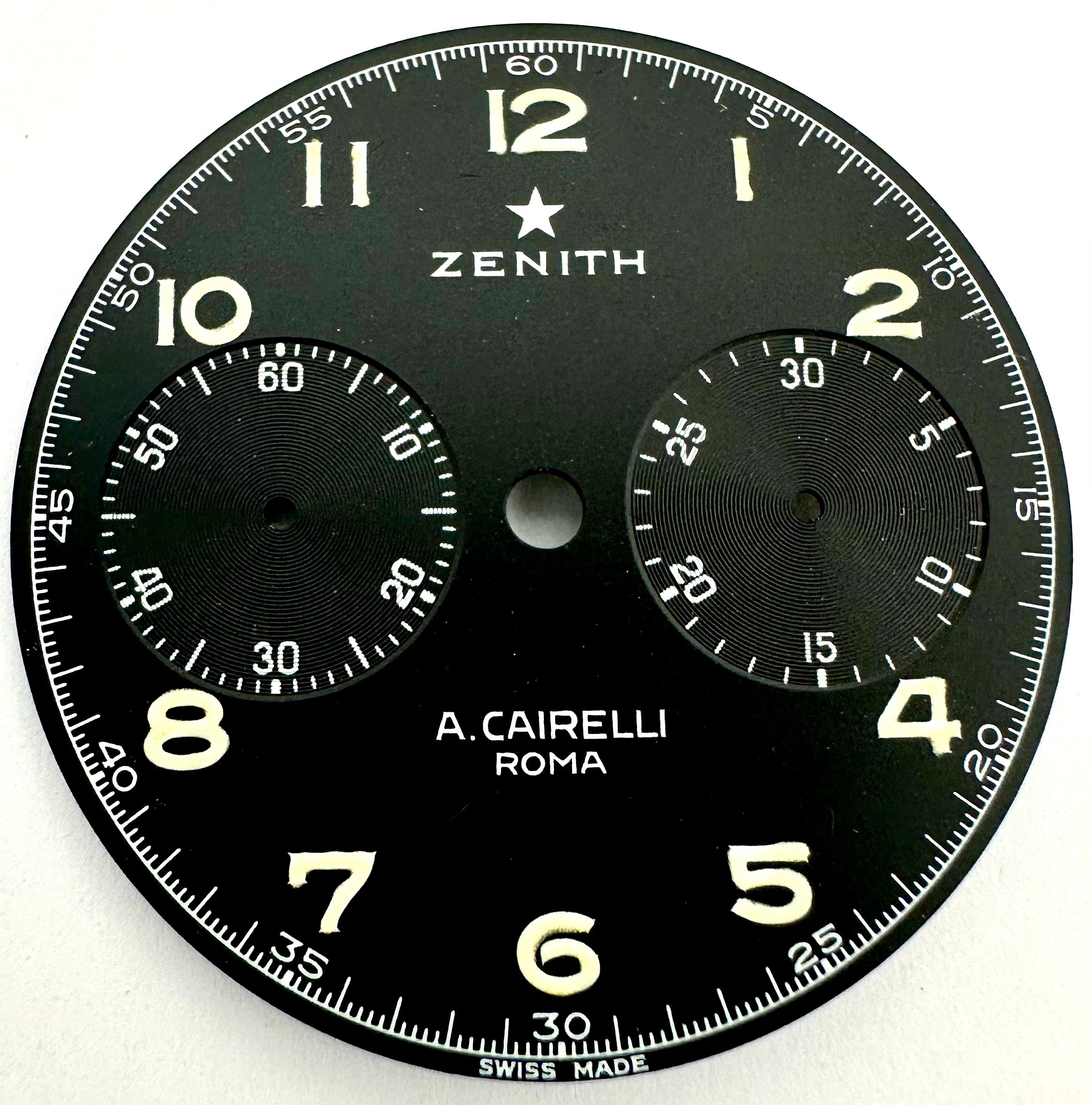 Zenith Cairelli quadrante originale perfetto