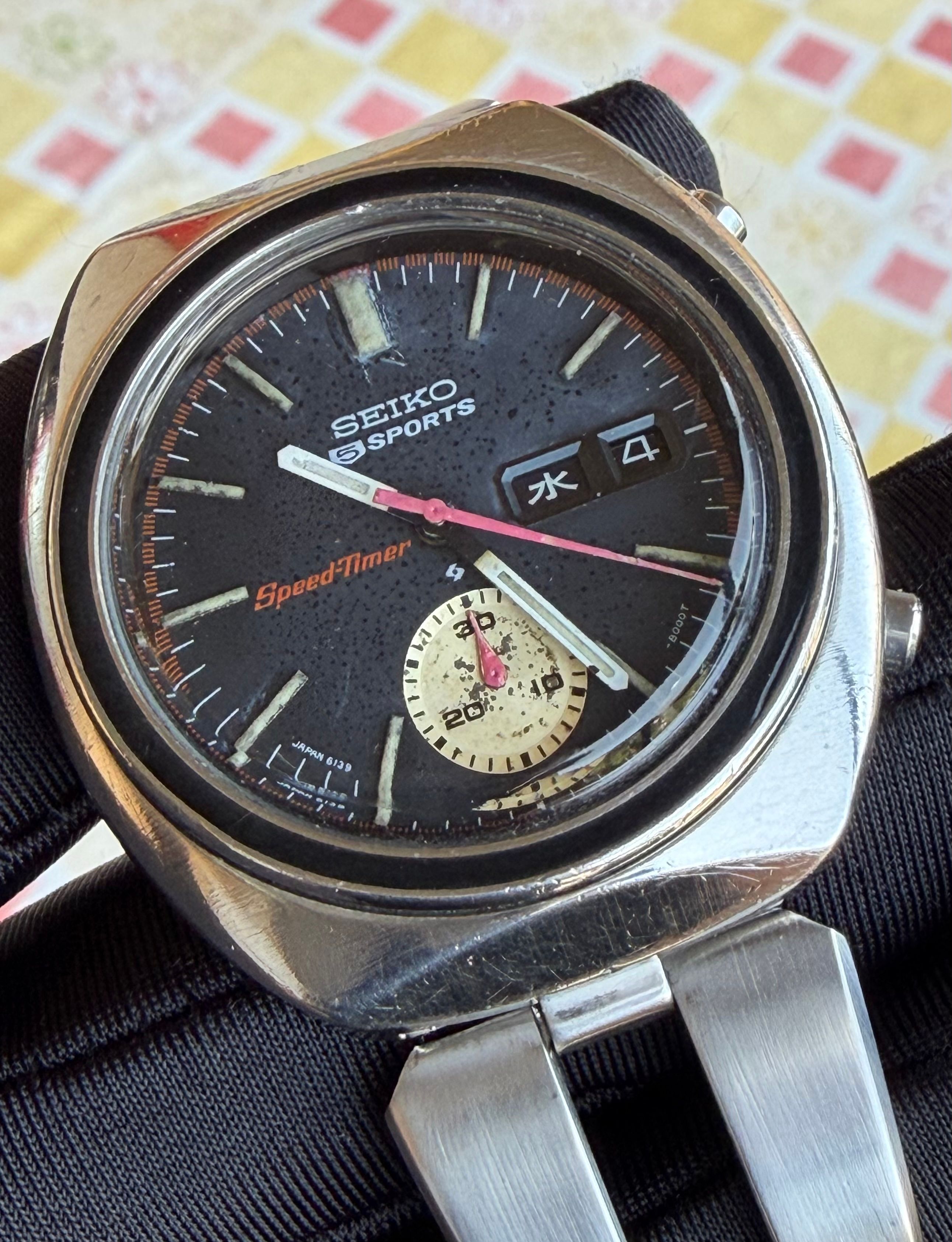Seiko 5 Sports Speedtimer vintage — foto