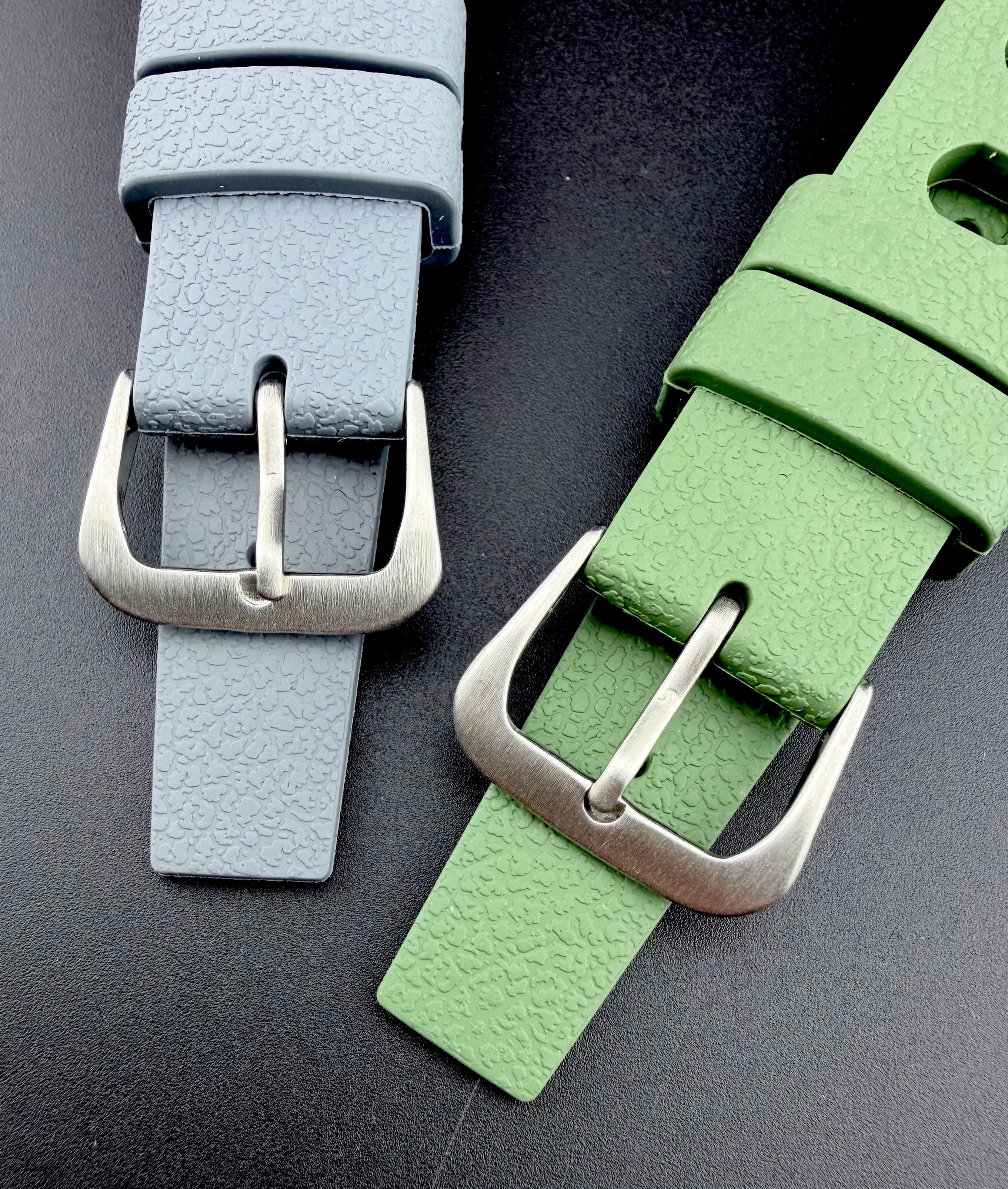 Coppia cinturini in gomma FKM stile tropic sport 20 mm — foto