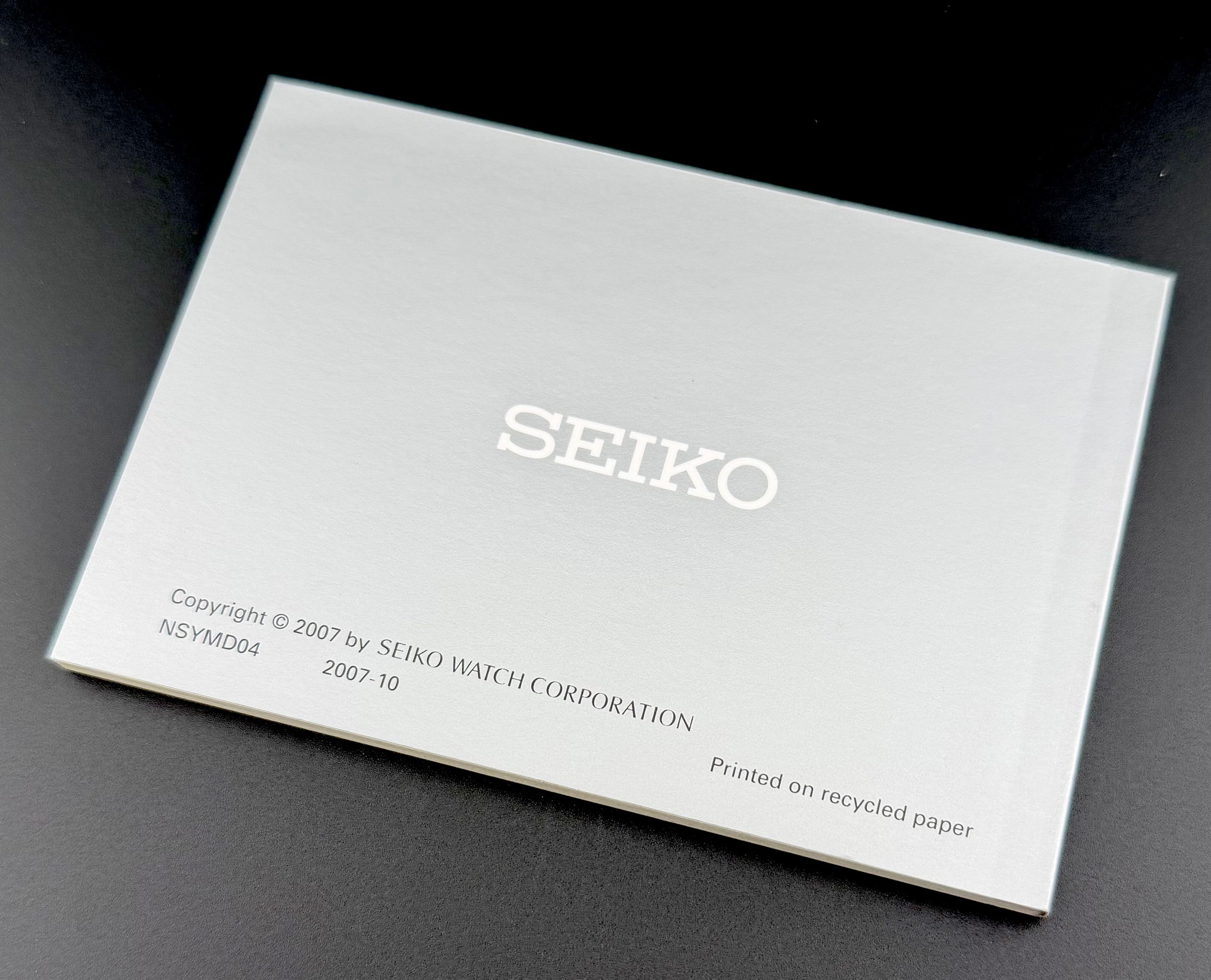Seiko libretto manuale per calibri 7S26/7S35 & 7S36 — foto