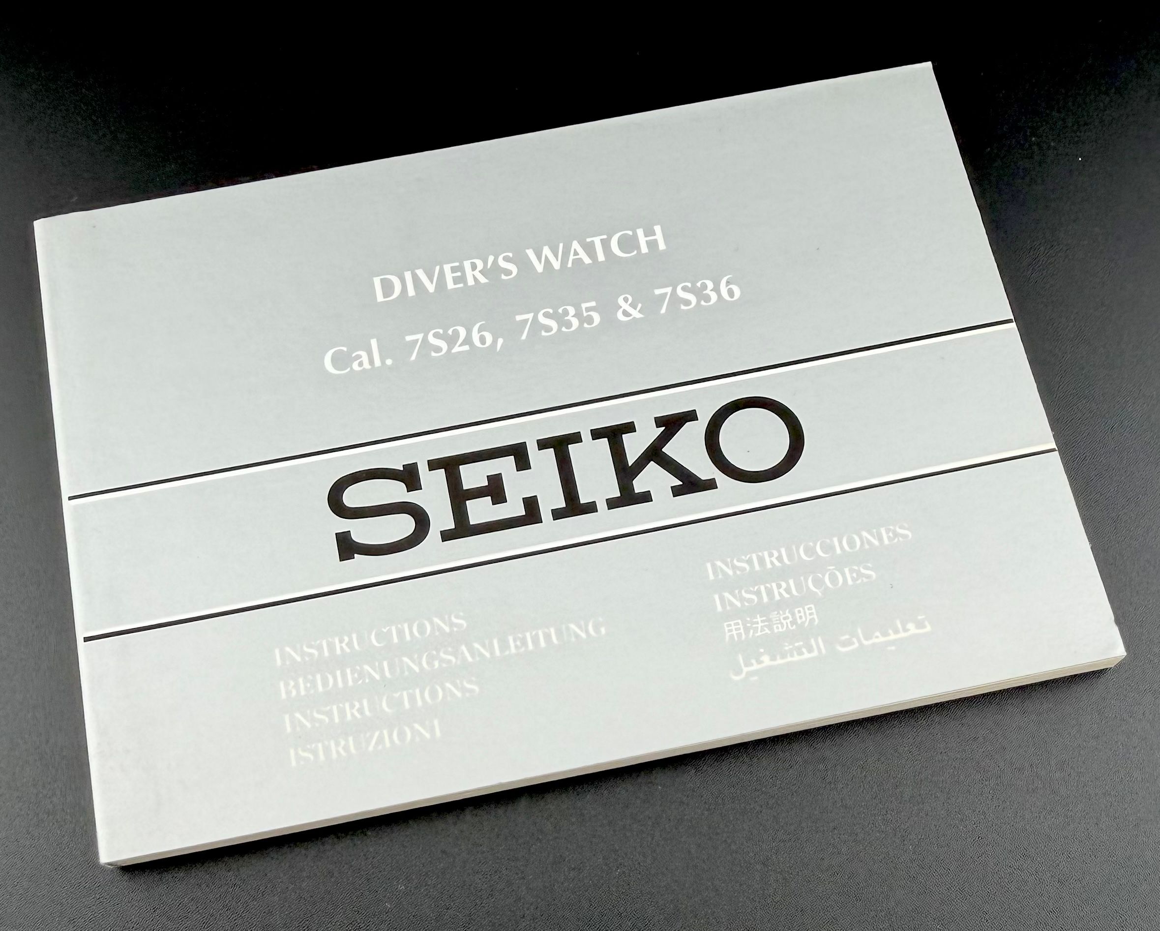 Seiko libretto manuale per calibri 7S26/7S35 & 7S36