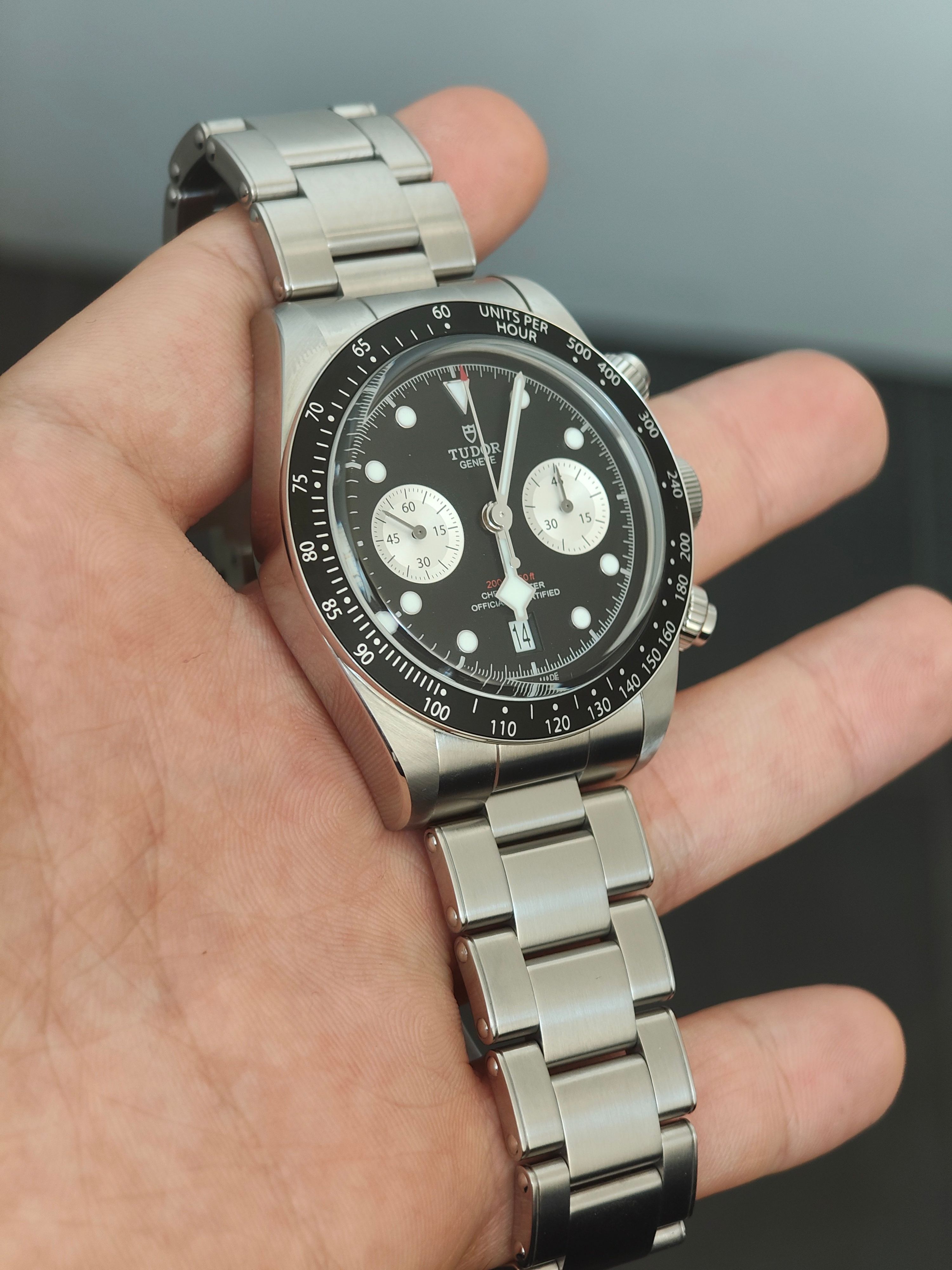 Tudor Black Bay Chrono reverse panda