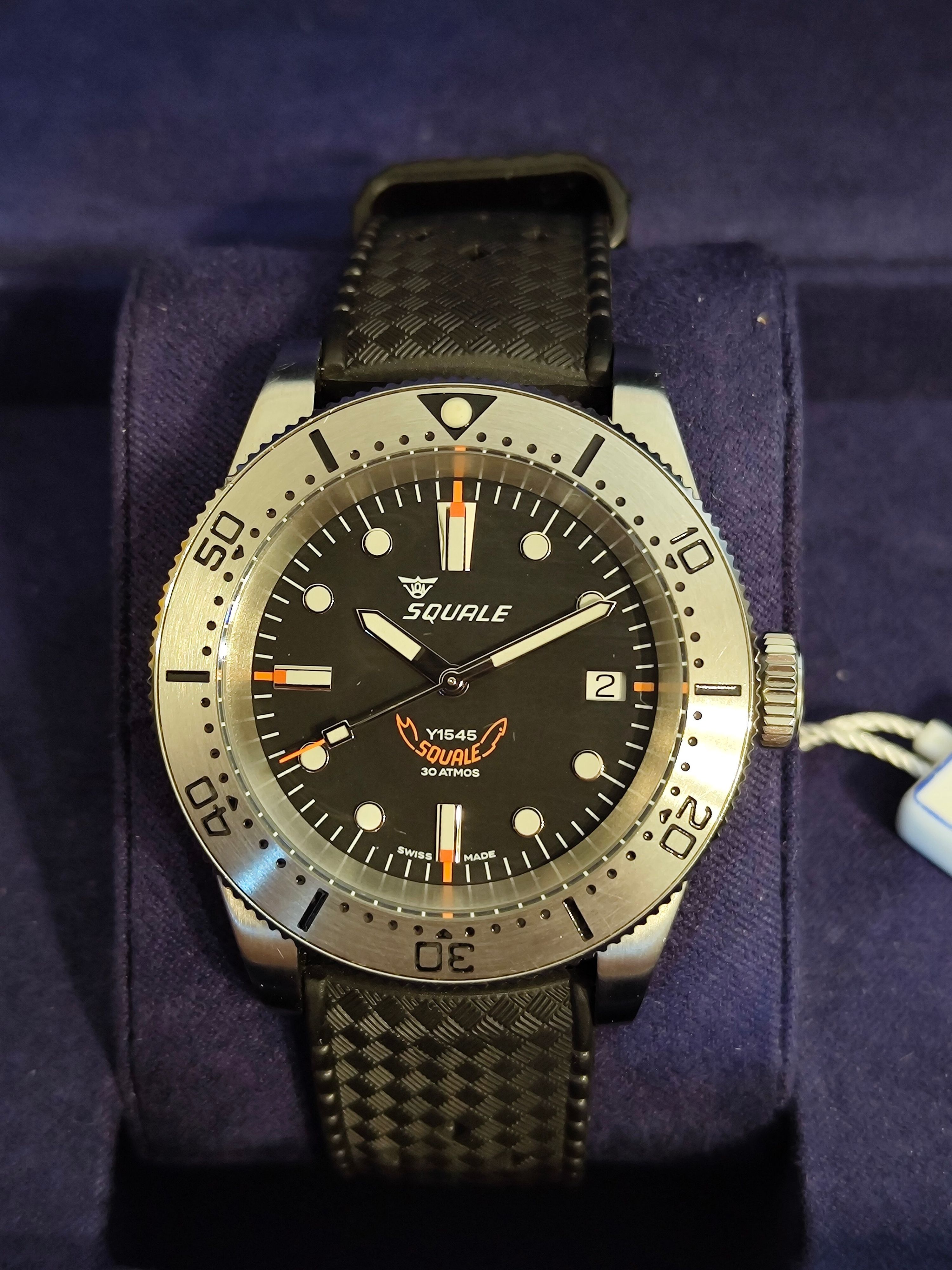 Squale 1545 Steel Black